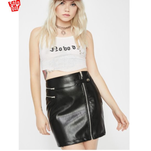 Dolls Kill Dresses & Skirts - 🆕 'Moment of Truth' vegan leather skirt